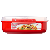 Artikelbild 1 für sistema® Mikrowellendose rot 1,25 l, 1 St., Artikelnummer 593174