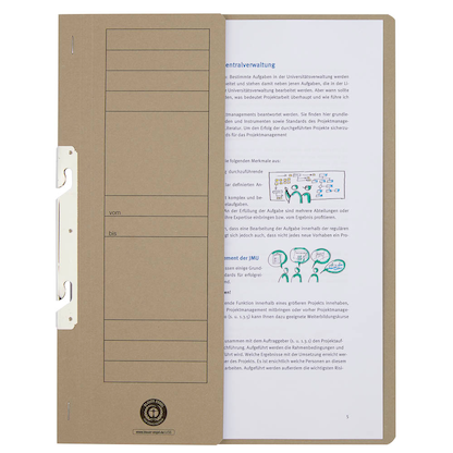 Artikelbild 4 für Einhakhefter Karton grau DIN A4, halber Deckel, 20 St., Artikelnummer 234757