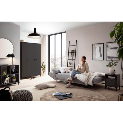 Artikelbild 5 für MÖBELPARTNER Kleiderschrank Smash, 701905 anthrazit 5 Fachböden 118,8 x 60,0 x 191,2 cm, Artikelnummer 255069