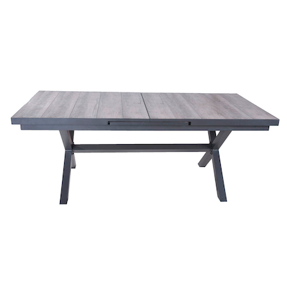 Artikelbild 2 für Garden Pleasure Gartentisch RANA grau rechteckig 100,0 x 200,0 / 260,0 x 77,0 cm, Artikelnummer 311207