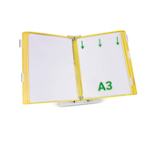 Artikelbild 1 für tarifold Sichttafelsystem 433104 DIN A3 gelb mit 10 St. Sichttafeln, 1 St., Artikelnummer 702865