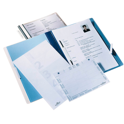 Artikelbild 3 für DURABLE Personalhefter Kunststoff blau DIN A4 5x kaufmännische Heftung, 5 St., Artikelnummer 933739