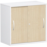 Artikelbild 1 für geramöbel Schiebetürenschrank Flex, S-382502-AW weiß, ahorn 1 Fachboden 80,0 x 42,5 x 79,8 cm, Artikelnummer 877055