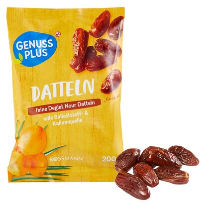 Artikelbild für GENUSS PLUS DATTELN Trockenfrüchte 200,0 g, Artikelnummer 667487