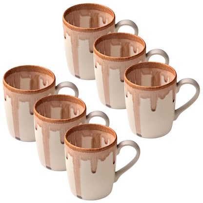 Artikelbild für HEART & SOUL Kaffeebecher Perfect Match Oyster braun 0,25 l, 6 St., Artikelnummer 107389