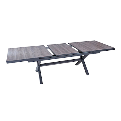 Artikelbild 3 für Garden Pleasure Gartentisch RANA grau rechteckig 100,0 x 200,0 / 260,0 x 77,0 cm, Artikelnummer 311207