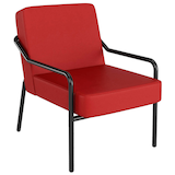 Artikelbild 1 für medso powered by PAPERFLOW Sessel MEDSO M rot schwarz Kunstleder 58,0 x 74,3 x 73,6 cm, 1 St., Artikelnummer 522307