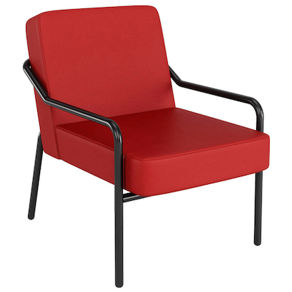 Artikelbild für medso powered by PAPERFLOW Sessel MEDSO M rot schwarz Kunstleder 58,0 x 74,3 x 73,6 cm, 1 St., Artikelnummer 522307