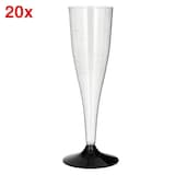 Artikelbild 1 für STARPAK Einweg-Sektgläser glasklar 0,1 l, 20 St., Artikelnummer 649507