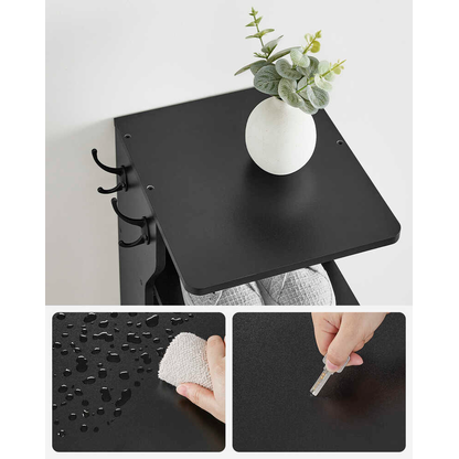 Artikelbild 3 für VASAGLE Schuhregal schwarz 26,4 x 30,0 x 110,4 cm, 1 St., Artikelnummer 760179