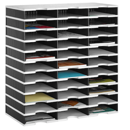 Artikelbild für styro Sortierstation Styrodoc grau/schwarz mit 33 Fächern, Artikelnummer 435834