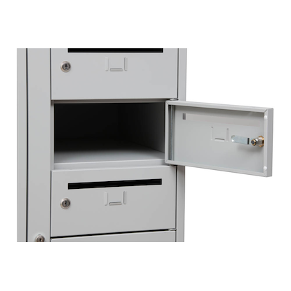 Artikelbild 6 für Gürkan Schließfachschrank lichtgrau 111314, 10 Schließfächer 40,0 x 50,0 x 180,0 cm, Artikelnummer 564676