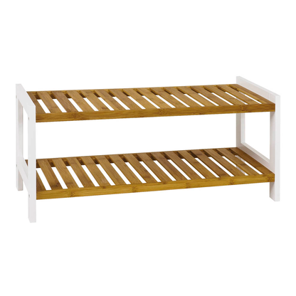 Artikelbild für HAKU Möbel Schuhregal bambus, weiß 70,0 x 26,0 x 34,0 cm, 1 St., Artikelnummer 558641