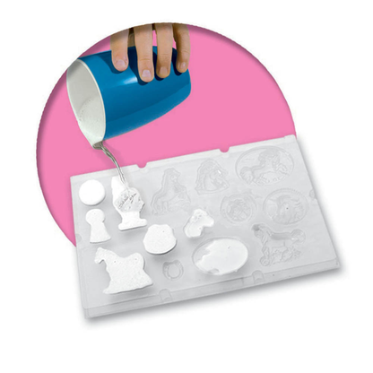 Artikelbild 5 für SES Creative® Gipsgießen-Set Glitzer Pferde mehrfarbig, Artikelnummer 110506