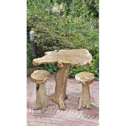 Artikelbild 2 für Garden Pleasure SURGA Stehtisch Wurzelteak natur 60,0/75,0 x 90,0/100,0 x 102,0 cm, 1 St., Artikelnummer 310167