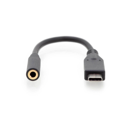 Artikelbild 2 für DIGITUS USB-C/3,5 mm Kabel AK-300321-002-S 20,0 cm schwarz, 1 St., Artikelnummer 381899