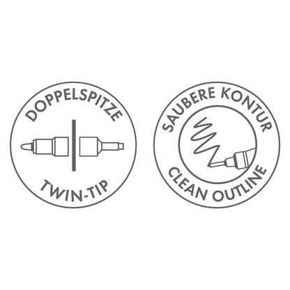 Artikelbild 6 für Marabu Graphix Significant Permanentmarker-Set farbsortiert 1,0 - 2,0 mm, 12 St., Artikelnummer 399879