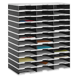 Artikelbild 1 für styro Sortierstation Styrodoc grau/schwarz mit 36 Fächern, Artikelnummer 435842