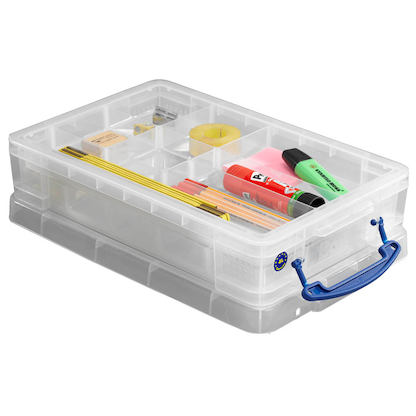 Artikelbild 3 für Really Useful Box Aufbewahrungsbox 4,0 l transparent 39,5 x 25,5 x 8,8 cm, 1 St., Artikelnummer 327849