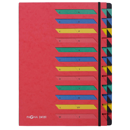 Artikelbild für PAGNA Ordnungsmappe 24 Fächer rot, 1 St., Artikelnummer 177188