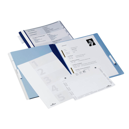 Artikelbild 4 für DURABLE Personalhefter Kunststoff blau DIN A4 5x kaufmännische Heftung, 5 St., Artikelnummer 933739