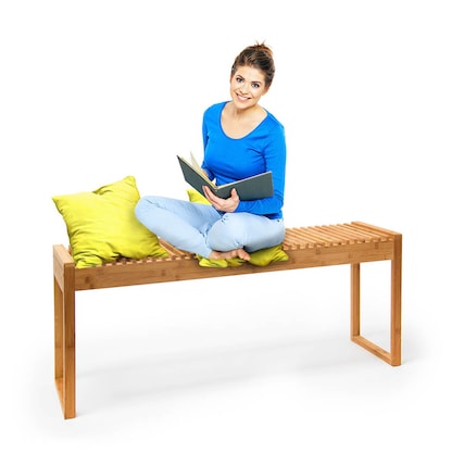 Artikelbild 6 für relaxdays Sitzbank 10019025_0 braun Holz 120,0 cm, Artikelnummer 372807