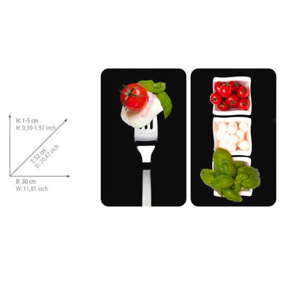 Artikelbild 6 für WENKO Herdabdeckplatten Caprese schwarz, 2 St., Artikelnummer 532277