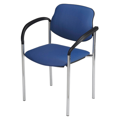 Artikelbild 2 für Nowy Styl Besucherstühle Styl blau Leder, 2 St., Artikelnummer 485884