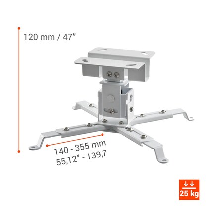 Artikelbild 2 für celexon Beamer-Deckenhalterung Multicel 1200W weiß, Artikelnummer 693594