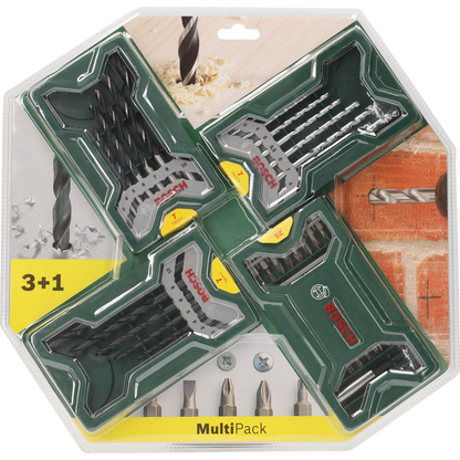 Artikelbild 2 für BOSCH Bohrer- und Bit-Set Multipack 3+1 Mini-X-Line-Set, 46-teilig, Artikelnummer 208149