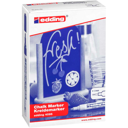 Artikelbild 3 für edding 4095 Kreidemarker farbsortiert 2,0 - 3,0 mm, 10 St., Artikelnummer 786169
