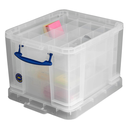 Artikelbild für Really Useful Box Aufbewahrungsbox 35,0 l transparent 48,0 x 39,0 x 31,0 cm, 1 St., Artikelnummer 112526
