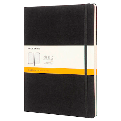 Artikelbild 4 für MOLESKINE Notizbuch Classic Collection fester Einband ca. DIN A4 liniert, schwarz Hardcover 192 Seiten, 1 St., Artikelnummer 378024