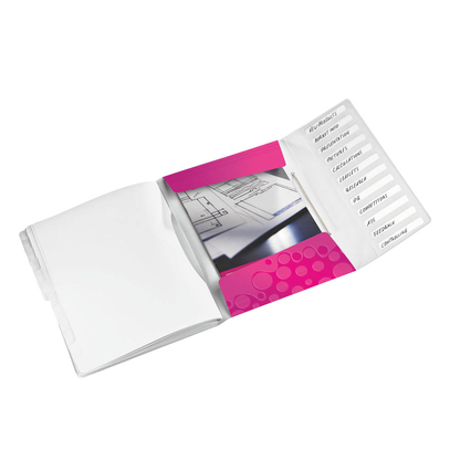 Artikelbild 2 für LEITZ Ordnungsmappe WOW 4634 12 Fächer pink, 1 St., Artikelnummer 400015