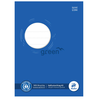 Artikelbild für Staufen® Heftumschlag green blau Papier DIN A5, Artikelnummer 537561