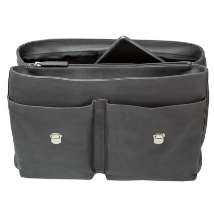 Artikelbild 2 für PRIDE & SOUL Aktentasche DISTRICT Leder grau 47260, Artikelnummer 147229