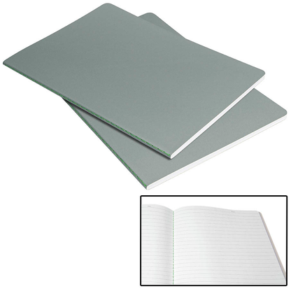 Artikelbild für SIGEL Notizhefte Linescape DIN A5 liniert, hellgrau, neon-grün Softcover 68 Seiten, 2 St., Artikelnummer 630697