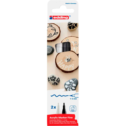 Artikelbild 3 für edding 5300 Acrylstifte farbsortiert 1,0 - 2,0 mm, 2 St., Artikelnummer 786529