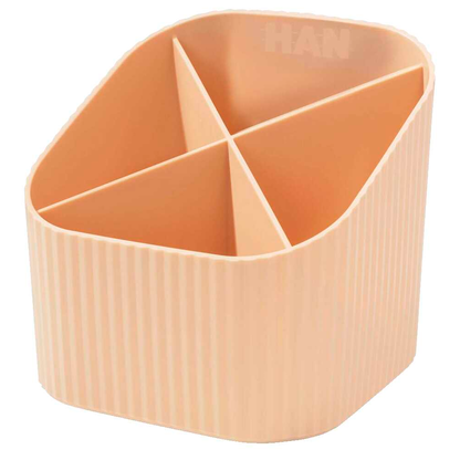 Artikelbild 2 für HAN Stiftehalter X-LOOP pastellorange Kunststoff 4 Fächer 11,1 x 11,1 x 10,5 cm, Artikelnummer 372456