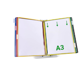 Artikelbild 1 für tarifold Sichttafelsystem 433109 DIN A3 farbsortiert mit 10 St. Sichttafeln, 1 St., Artikelnummer 702915