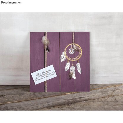 Artikelbild 2 für Rayher Siebdruckschablone Dream on grau, Artikelnummer 122602