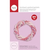 Artikelbild 1 für Rayher Schmuck-Basteln-Set Armband gedreht rosa/weiß, Artikelnummer 199154