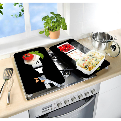 Artikelbild 7 für WENKO Herdabdeckplatten Caprese schwarz, 2 St., Artikelnummer 532277