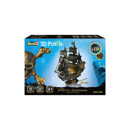 Artikelbild 2 für Revell Disney Pirates of the Caribbean Piratenschiff Black Pearl - LED Edition 3D-Puzzle, 293 Teile, Artikelnummer 201737