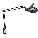 Artikelbild 1 für MAUL MAULviso LED Lupenleuchte schwarz 8 W mit Tischklemme, Artikelnummer 157798