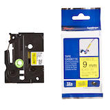 Artikelbild 1 für brother Schriftband TZe-FX621 TZEFX621, 9 mm, schwarz auf gelb, 1 St., Artikelnummer 653642