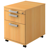 Artikelbild 1 für HAMMERBACHER Akandia Rollcontainer buche 3 Auszüge 42,8 x 58,0 x 59,0 cm, Artikelnummer 671776