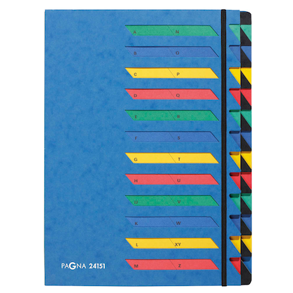 Artikelbild für PAGNA Ordnungsmappe 24 Fächer blau, 1 St., Artikelnummer 177287