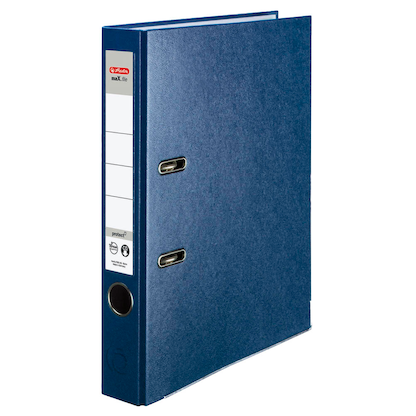 Artikelbild für herlitz maX.file protect Ordner blau Kunststoff 5,0 cm DIN A4, 1 St., Artikelnummer 138628
