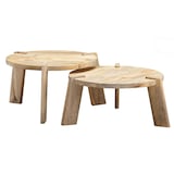 Artikelbild 1 für WOHNLING Couchtische-Set rund Massivholz mango, 1 St., Artikelnummer 908436